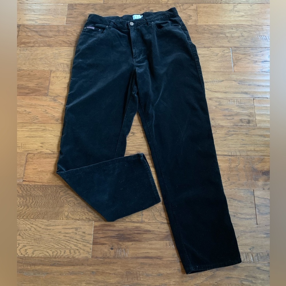 Calvin Klein Black Velvet High‎ Waist Jeans